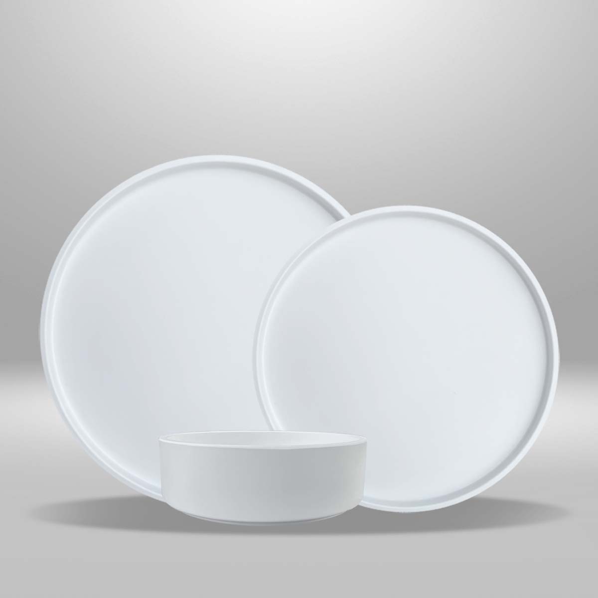 Set de 3 piezas – Línea Matte Blanco
