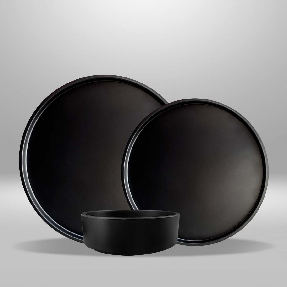 Set de 3 piezas – Línea Matte Negro