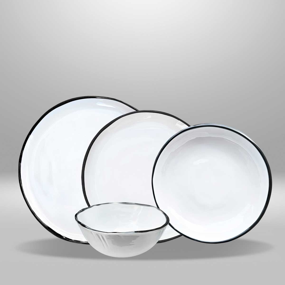 Set de 4 piezas -Black Edge