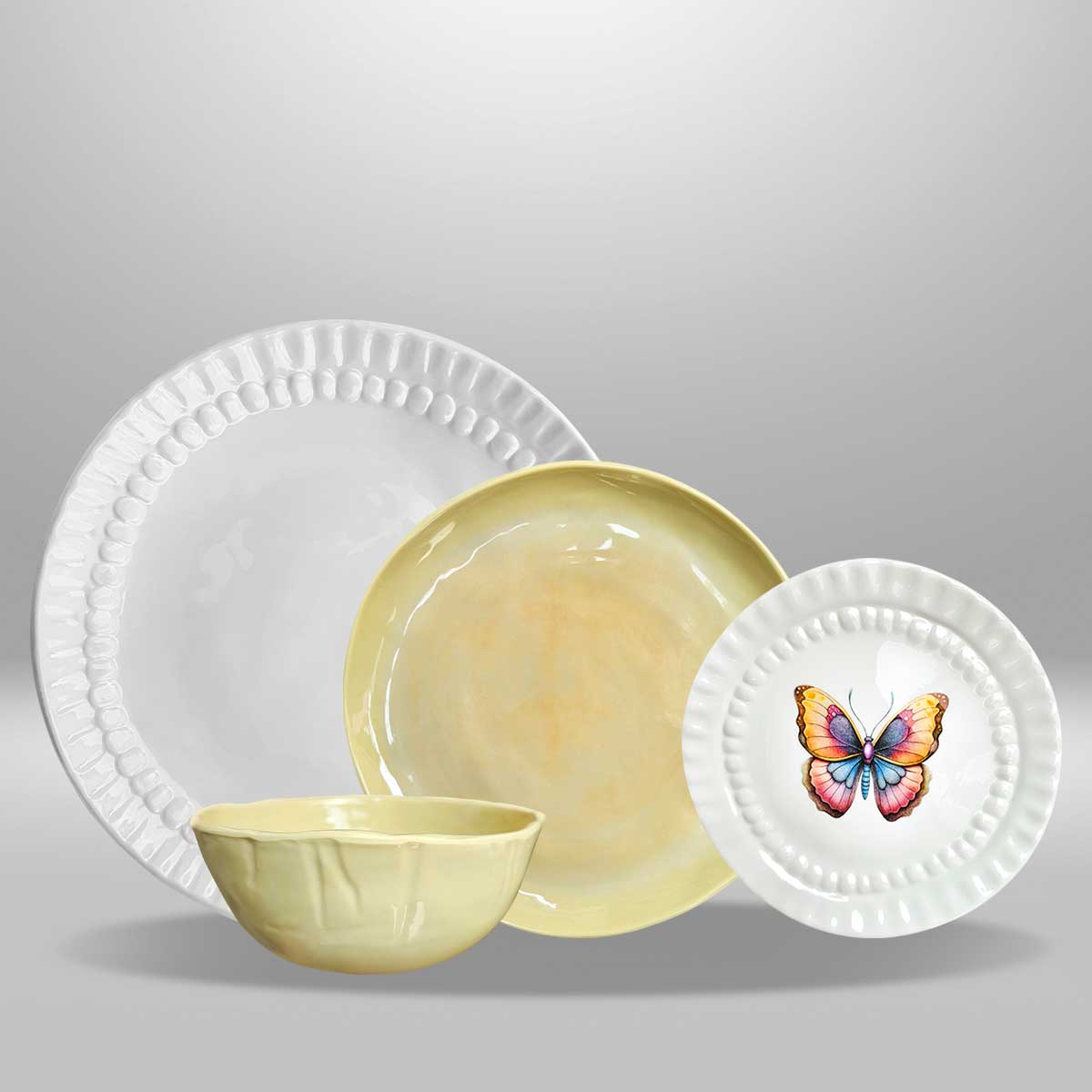 Set de 4 Piezas Alas del Alma - Mariposa