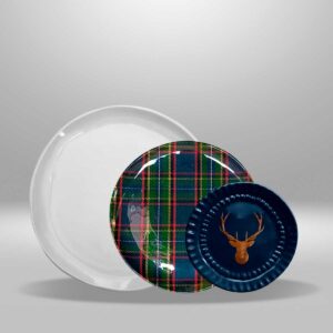 Set de 3 piezas- Royal Tartan Azul