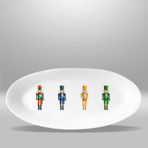 Bandeja ovalada- Buffalo Plaid