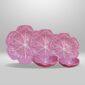 Colección Pink Cabbage elaborada en 2026 en Guatemala por Best Melamine Vajilla resistente con diseño – Set de 5 piezas