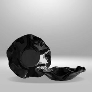 Set de 2 Bowls - Línea Wavy Black