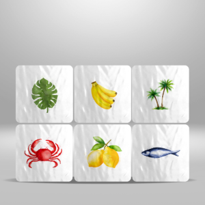 Set de 6 piezas - Tropical Stripes