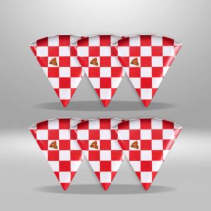 Set de 6 Piezas - Plato Pizza Slide Cuadros