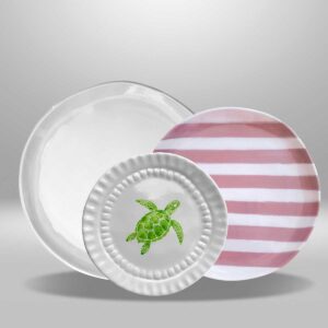 Set de 3 Piezas Tropical Stripes Coral
