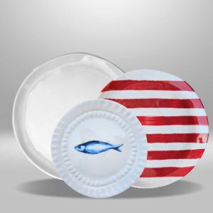 Set de 3 Piezas Tropical Stripes Red