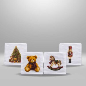 Set de 4 Piezas - Coaster Christmas Joy