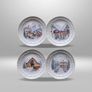 Set de 4 Piezas - Postales de Navidad