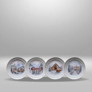 Set de 4 Piezas - Postales de Navidad